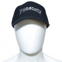 Gorra Trasher Logo Flex Fit - Negro