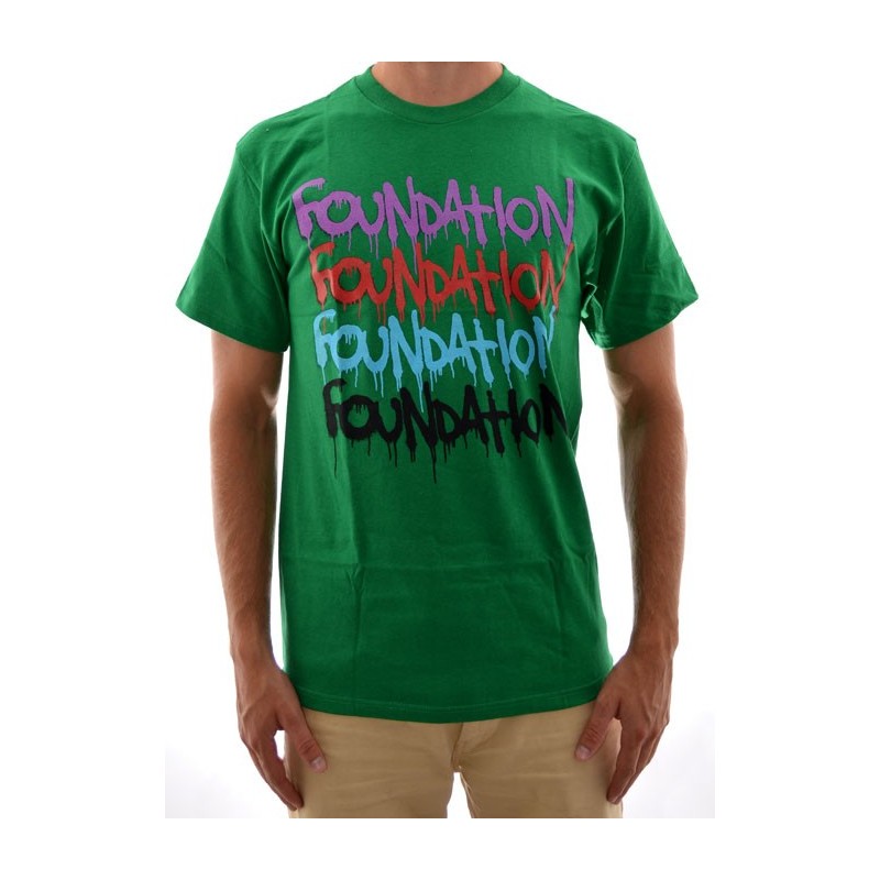 T-Shirt Foundation - Graffiti Repeat - Green