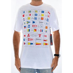 T-shirt ASPHALT Alpha - White